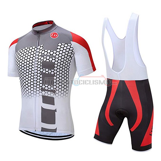 Abbigliamento Ciclismo Coconut Ropamo Manica Corta 2019 Grigio Rosso